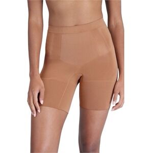 SPANX Naked 3.0 Mid-Thigh Shaper Shorts Sz S NWT Sculpting Slimming Beige
